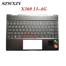 Для hp ENVY X360 13-AG 13-AG0007AU 13-AG0006AU подлокотник для ноутбука клавиатура с английской раскладкой с Подсветка L23704-001