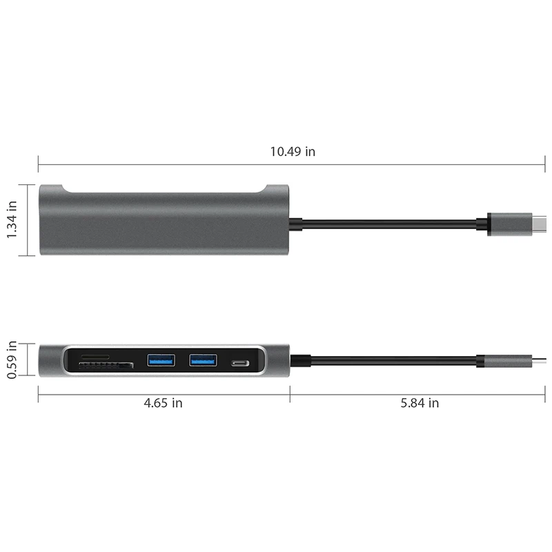 Amkle USB C HUB 3 1 к HDMI SD/TF кардридер Type зарядный порт 2 0 концентратор адаптер для MacBook Pro