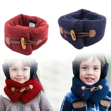 1 предмет, зимний детский шарф, модный стильный детский шарф, чистый цвет, шарфы для девушек, плотная шаль, мягкий 62*9 см