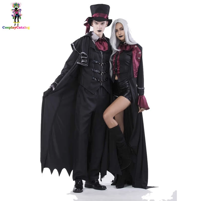 ハロウィン吸血鬼カップル衣装男性の流血ハンサム衣装レディーススチームパンク Vampiress 制服血液伯爵キット Vampiress Costumes Kit Kitskits Women Aliexpress