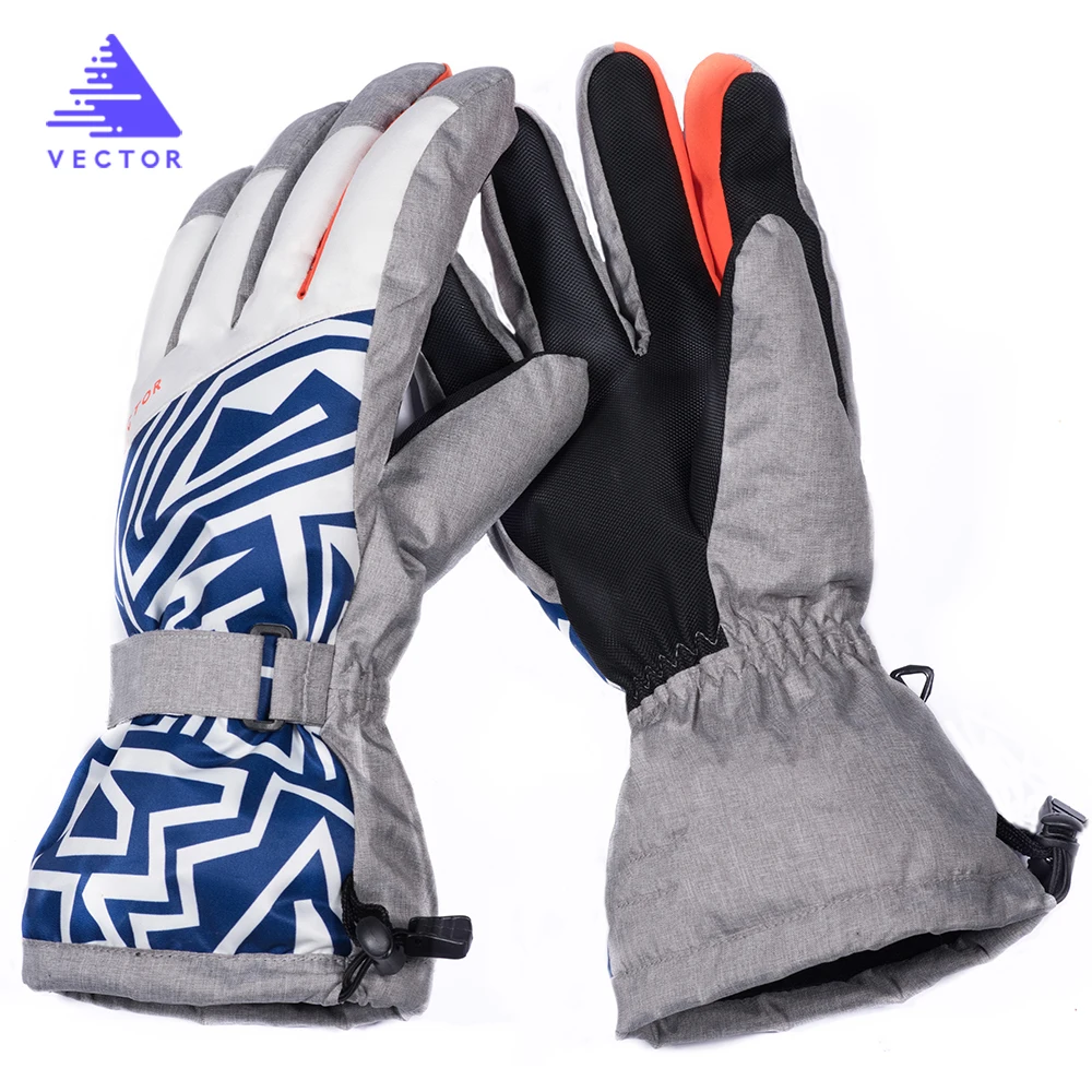 

Ski Gloves Extra Thick Snow Winter Sport Snowboard Synthetic Insulation Warm Waterproof Windproof Skiing Men Outdoor Printed