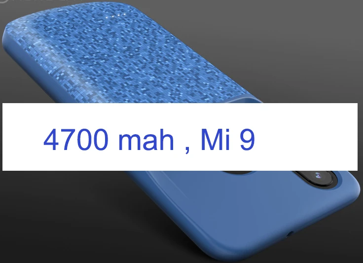 SeenDa противоударный чехол для зарядного устройства для Xiaomi mi 8 9 SE mi x 2 2s Запасной внешний аккумулятор чехол для внешнего зарядного устройства для mi 6 6x - Цвет: Mi 9 blue