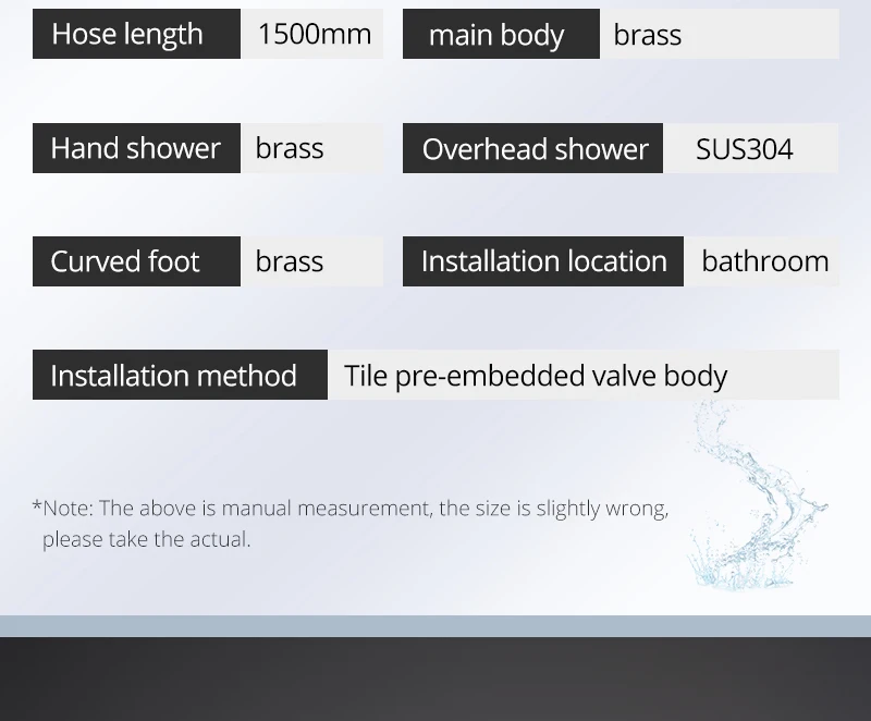 Thermostatic Dual Shower System 10inch brass Shower set (8)
