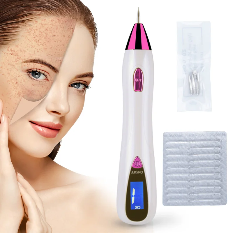 

Skin Care Laser Mole Tattoo Freckle Removal Pen LCD Sweep Spot Mole Removing Wart Corns Dark Spot Remover Salon Beauty Machine