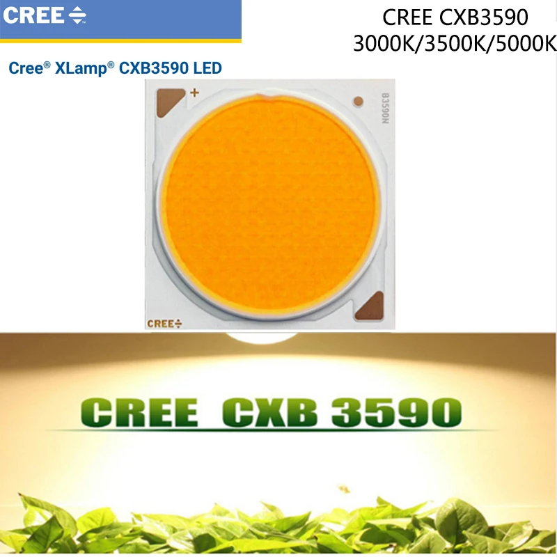 COB светодиодный чип для выращивания полный спектр CREE CXB3590 100 Вт 12000LM 3500 К замена HPS 200 Вт Светодиодный светильник для выращивания растений