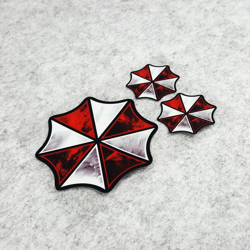 

GalonDeco Umbrella Corporation Reflective Motorcycle Sticker Helmet Stickers Decals Car Fuel Tank Cap
