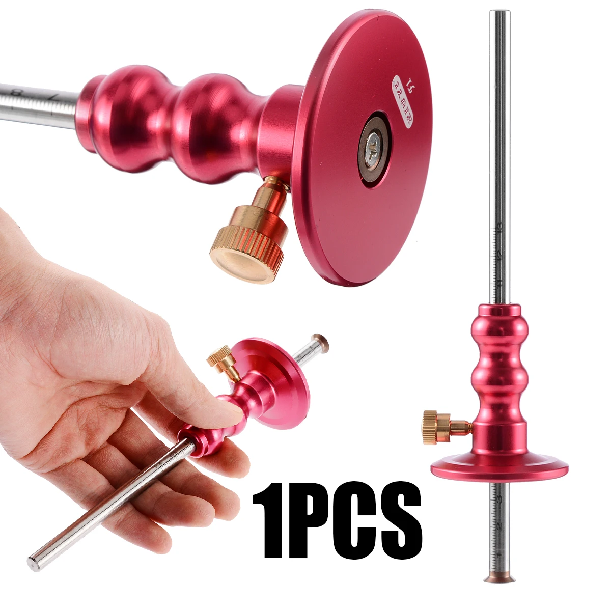 1pcs 0-130mm Marking Tool Wood Scribe Mortise Gauge Adjustable Woodworking Wheel Marking Gauge Tool Red Color