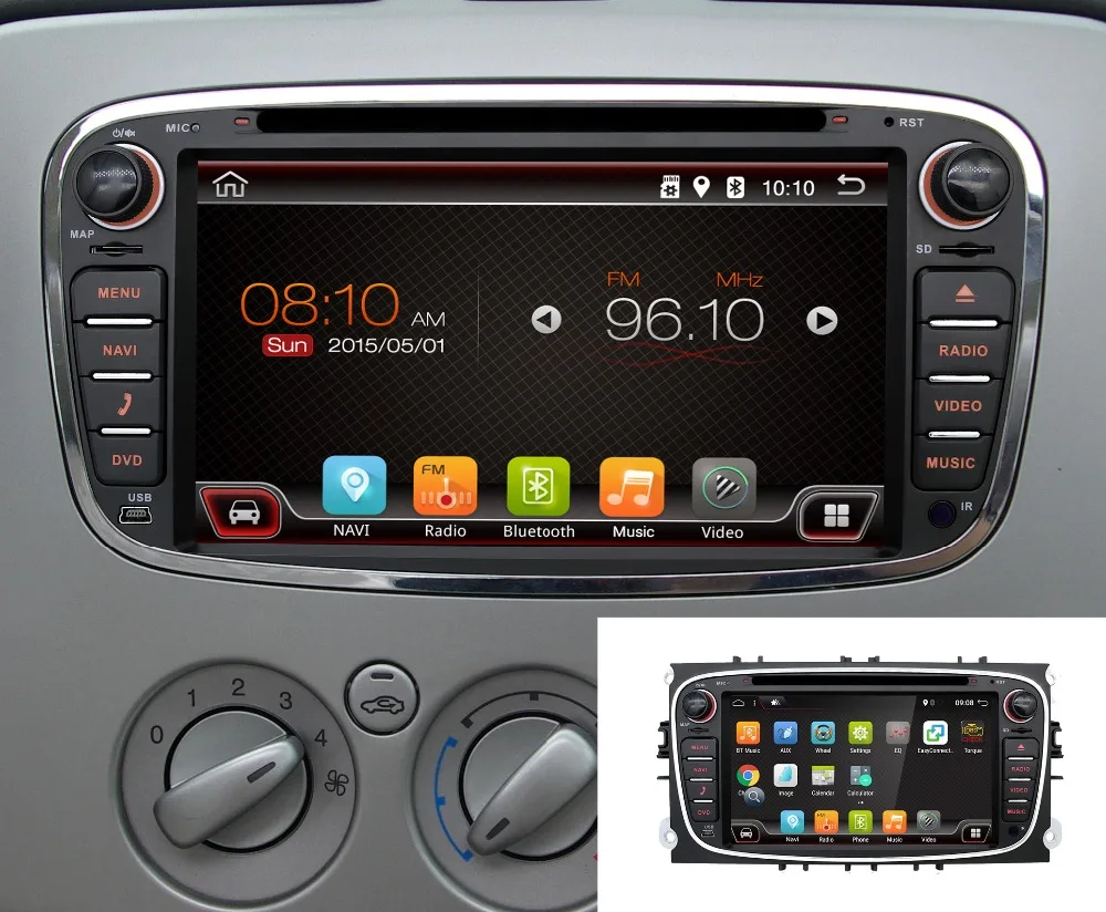 Excellent Octa Core Android 9.0 Car DVD GPS 2 Din for FORD/Focus/S-MAX/Mondeo/C-MAX/Galaxy/Kuga Multimedia Player Wifi Car Radio Video OBD 4