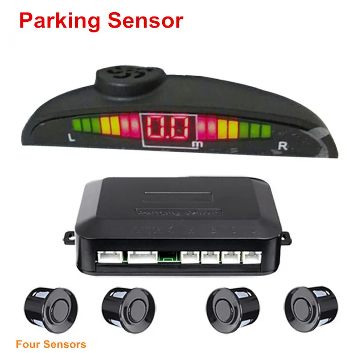 Hot Black 12V Car Reverse Parking Sensor Radar Monitor System with 4