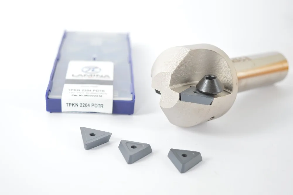 

45 degree 24mm-50mm cnc Chamfering drill tool holder TP45 C32-50-130 + 10pcs TPKN 2204