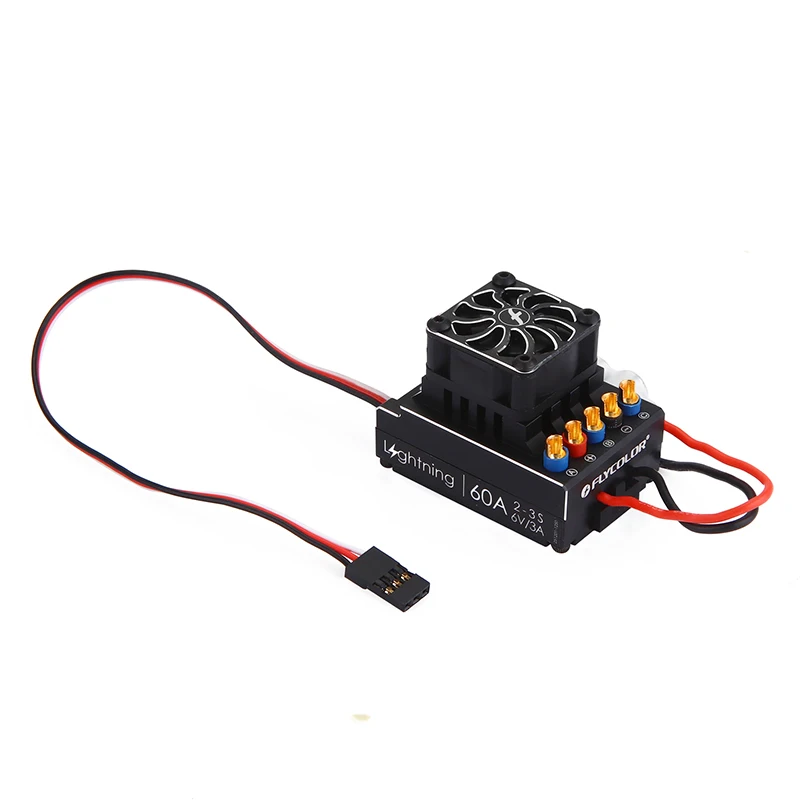 FATJAY Flycolor молния серии 60A 80A 120A 160A автомобиль ESC 2 3s для RC 1/6 1/8 1/10 автомобилей