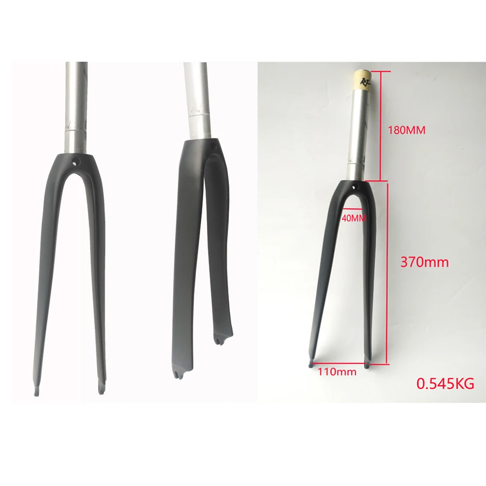 

Carbon+Aluminum V road bike Carbon Fork 700C 1-1/4 matt / glossy 3k Bicycle fork