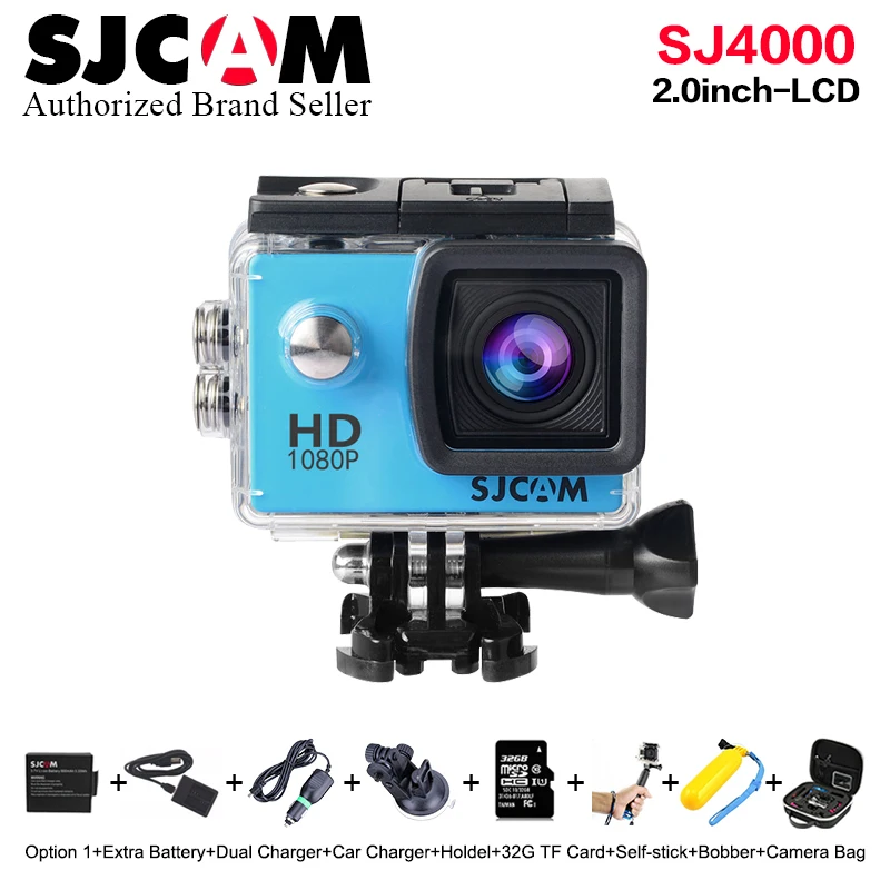 

New !Original SJCAM SJ4000 Action Camera 2.0" LCD Screen Sports DV 1080P HD Underwater 30M Waterproof mini Camcorder sj M10 Cam