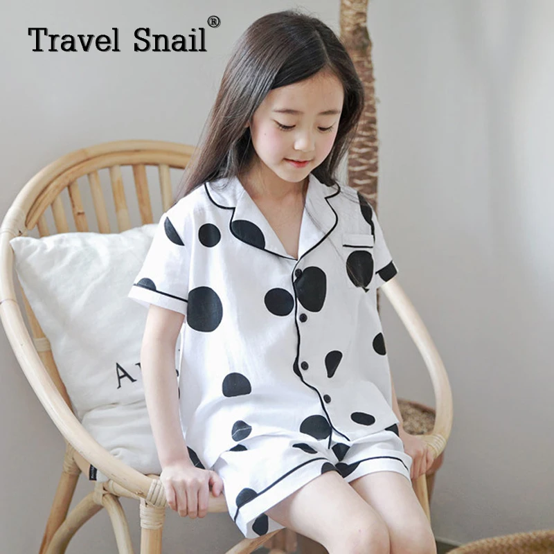 Travel snail toddler girls pajamas kids pajama girls sleepwear baby