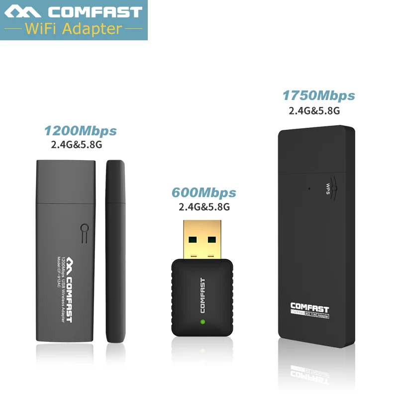 COMFAST usb network card 802.11AC Dual Band 2.4Ghz/5Ghz Wireless WI FI