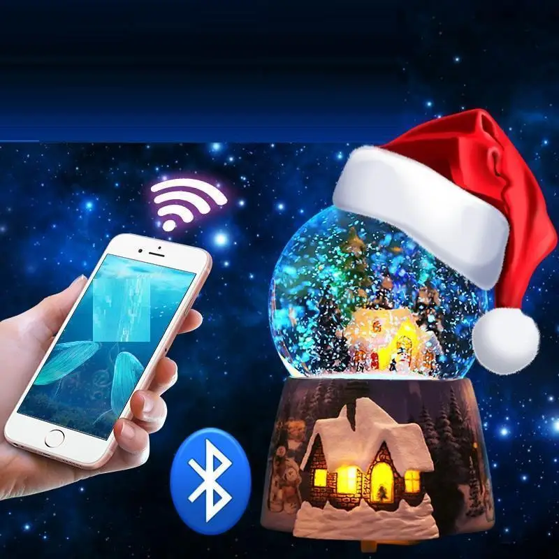 Подарок на день рождения для подруги Мадера Spieluhr Snow Globe Boite A Musique Carousel Musica Caja