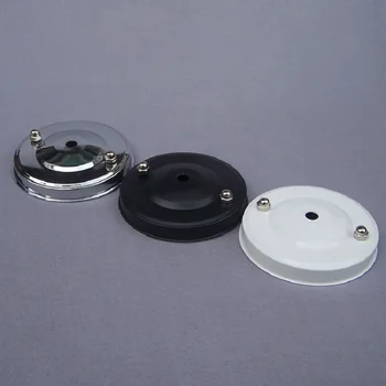 

2pieces/lot 105x20mm chrome/black/white cord pendant light canopy vintage ceiling plate with hanging board and decorative nut