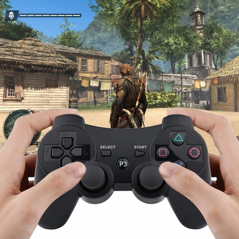 2 шт 2,4G беспроводной Bluetooth игровой контроллер для p3 PS3 контроллер Джойстик игровой контроллер пульт дистанционного управления беспроводной геймпад