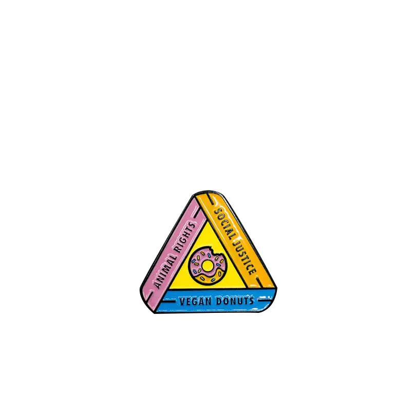 

Animal Rights, Social Justice, Vegan Donuts Enamel Pin