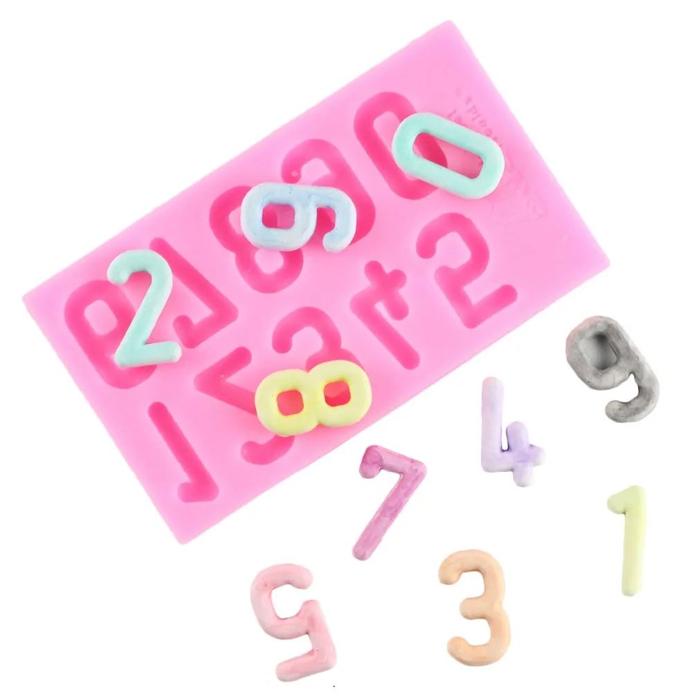 

Baking Molds Number Form Design Mould Decoration For Cake Confectionery Fondant Tools Pastry Accessories