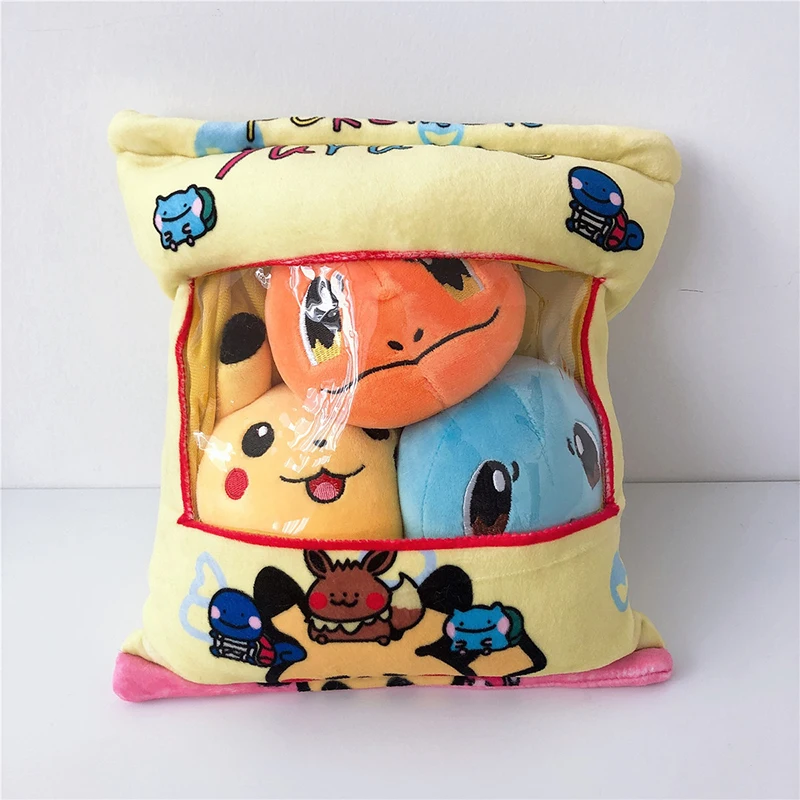 Японский стиль подушка милый кавайный Пикачу плюшевая игрушка подушка для стула Cojines Decorativos Para диванная подушка для сиденья Almohadas