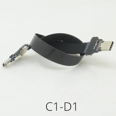 FFC USB-C OTG USB кабель 2,0 micro USB для USB type-c Мужской FPV плоский тонкий ленточный FPC кабель для бесщеточного ручного карданного сервопривода - Цвет: C1-D1