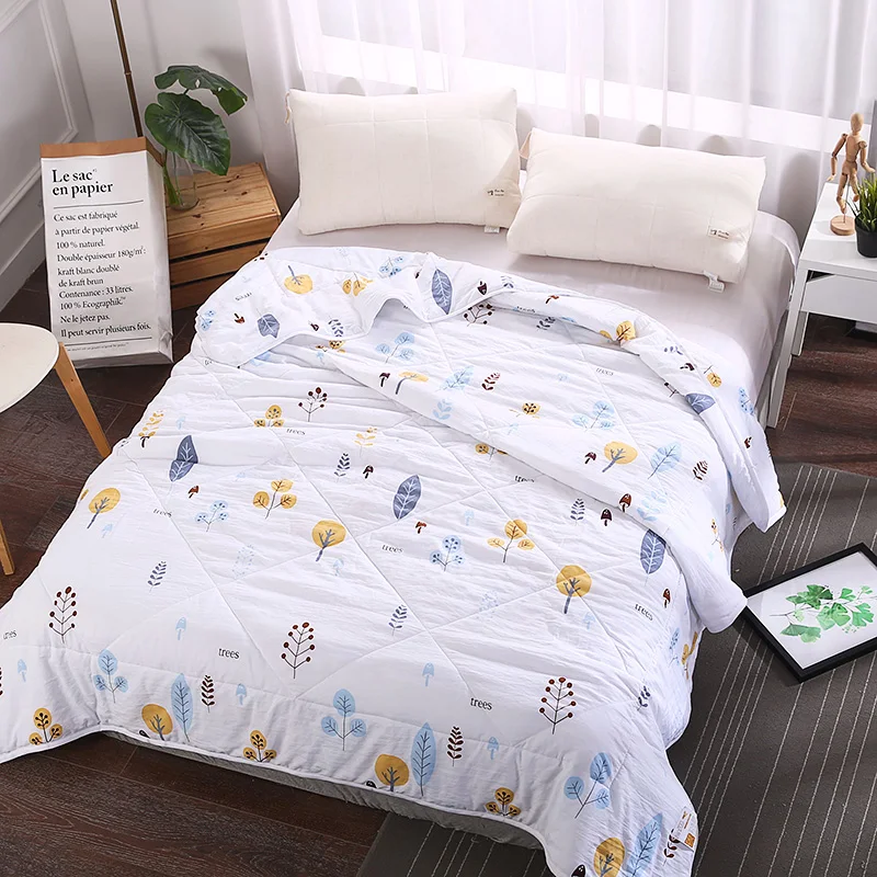 

Colorful Tree Pattern 1Pcs Bedspread Summer Quilt Blanket Bed Cover Quilting Home Textiles Suitable For Children Adult Fre Quilt