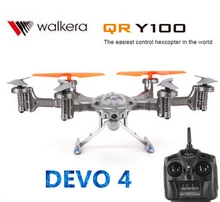 (In stock) Walkera QR Y100 5.8Ghz 6-Axis WIF FPV Drone Helicopter with Camera DEVO 4 Transmitter