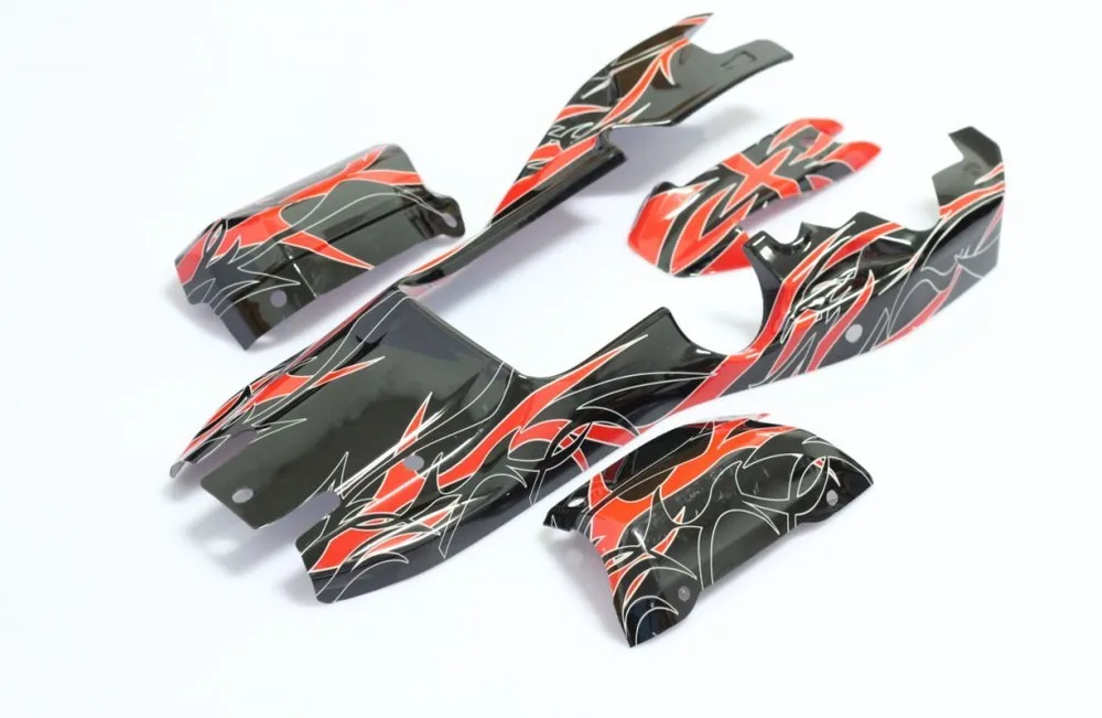 perfect power! new baja 5b body cover. black & red color|baja 5b|baja ...
