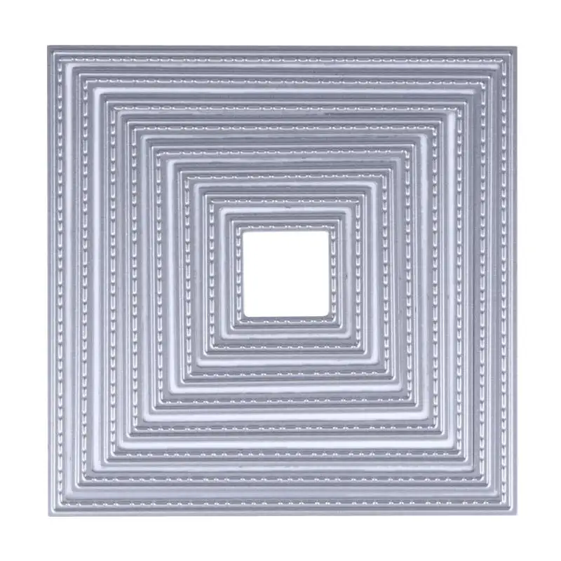 

8 in 1 DIY Square Cutting Dies Stencils Embossing Card Scrapbooking Album Decoration Craft Die Cutting Template Folder Suit