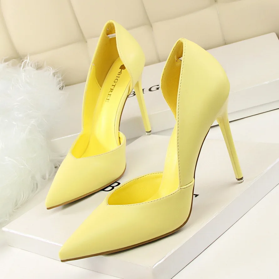 yellow heels for wedding