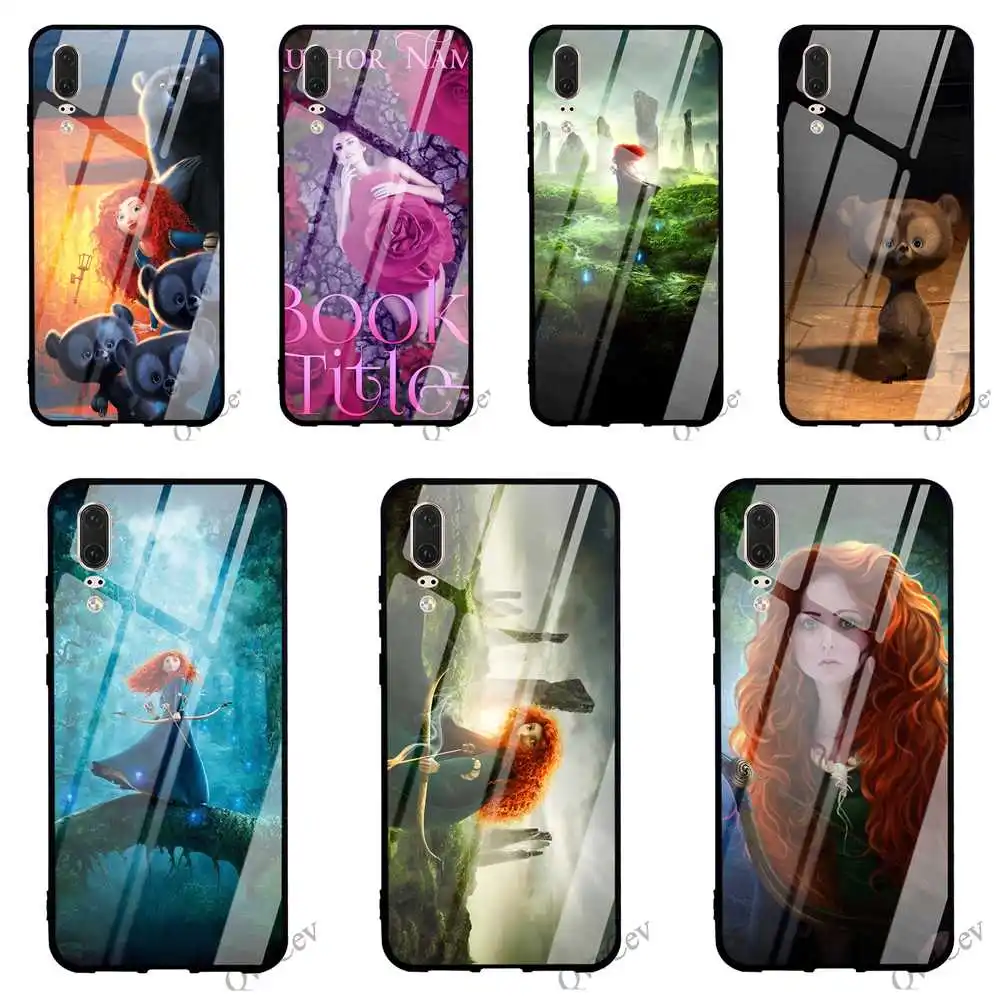 

Print Anime Brave Tempered Glass Phone Cover for Huawei Honor 7A Pro Case 10 9 Y6 Y9 P10 Lite P20 P Smart Mate 20 Covers Skin