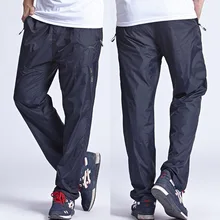 Новые быстросохнущие Мужские штаны для активного отдыха размера плюс 6XL, Длинные мужские штаны с эластичной резинкой на талии, Мужские штаны для упражнений, PA214