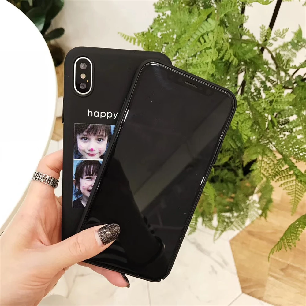 Модные Happy Baby телефон чехлы для iPhone 7 Чехол Жесткий Matte симпатичная девушка чехол