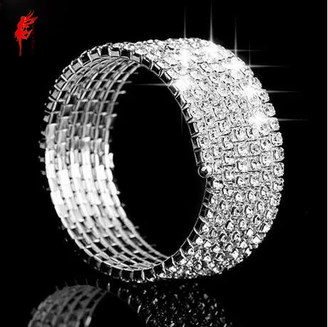 

Crystal hand ring women fashion Bracelet stones Bracelets dance accessories 1pcs
