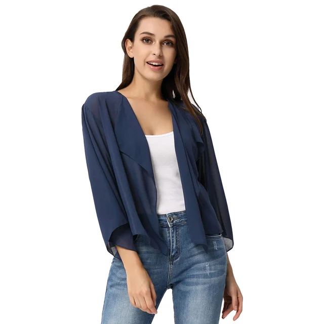 Women's Shawl Wraps Shrug Chiffon Evening Wedding Cape Bolero Cover Up