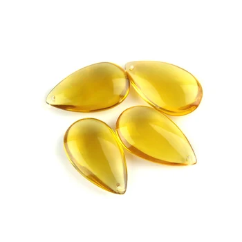 

30pcs/Lot 50mm Pear Shape Crystal Glass Decorative Pendants Glass Yellow Color Pendant For Diy Curtain Chandelier Products