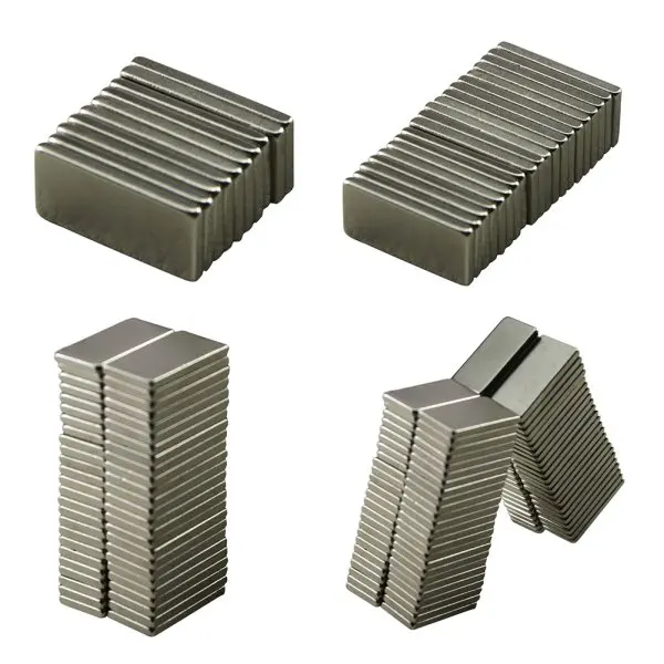 10pcs 20x10x2 mm Strong Block Cuboid Fridge Magnets Rare Earth Neodymium Bulk Sheet Mini Small Disc