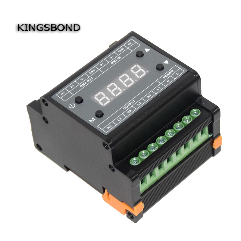 DMX302 DMX triac dimmer led brightness controller AC90V 240V 50Hz/60Hz