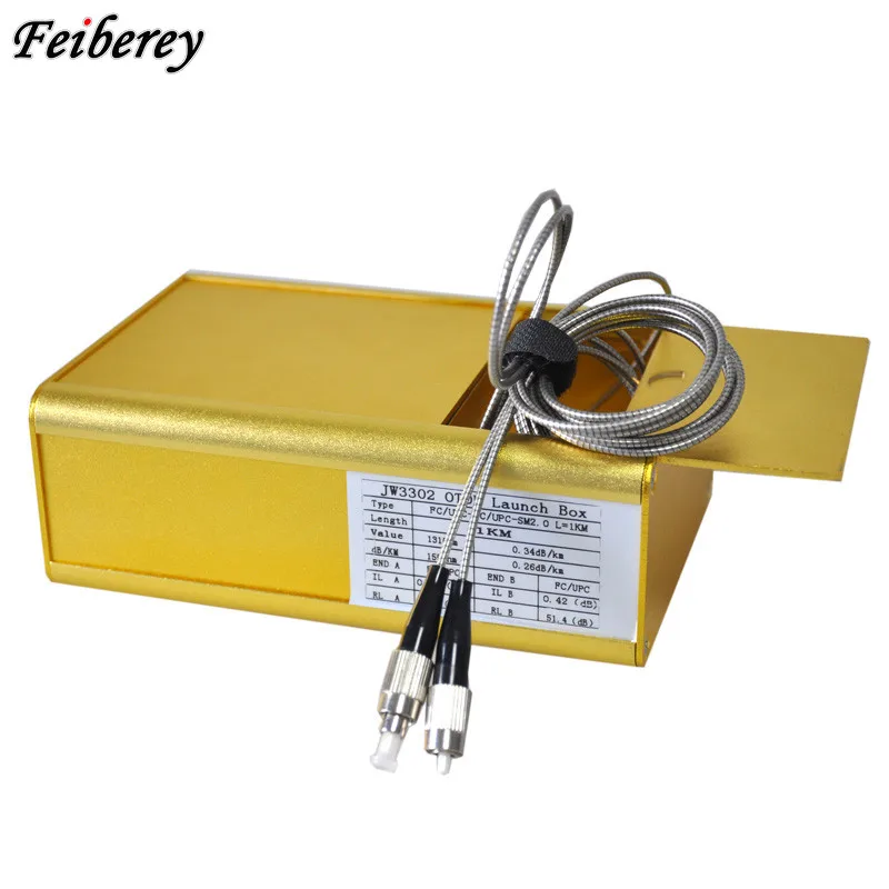 

FC/UPC to FC/UPC Singlemode 9/125um 2.0mm 1KM Armoured Cable OTDR Test Extension Line OTDR Launch Cable Box