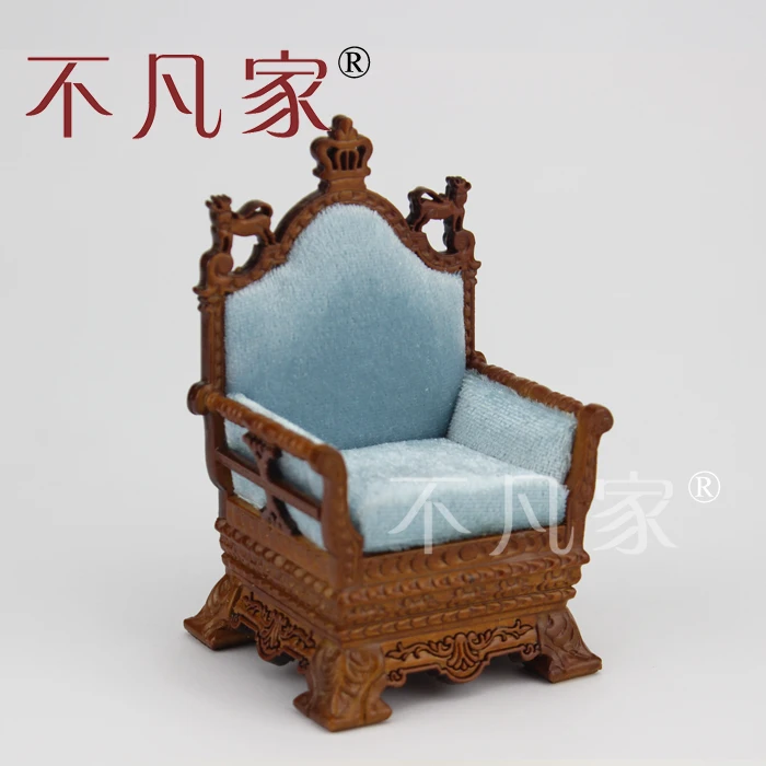 

Dollhouse 1/12 Scale Miniature furniture Hand Carved high quality Retro chair