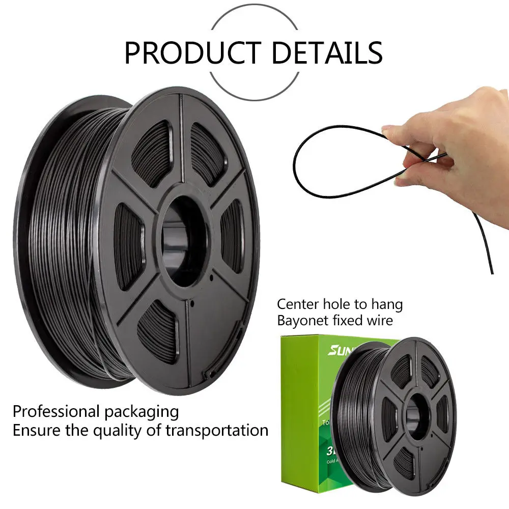 SUNLU Новая Гибкая нить из ТПУ 0,5 кг мягкий материал для 3D печати гибкий 1,75 мм 3D-принтер для моделирования