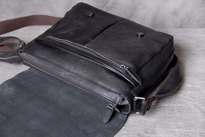 AETOO, классическая мужская сумка почтальона из воловьей кожи, повседневная кожаная сумка через плечо