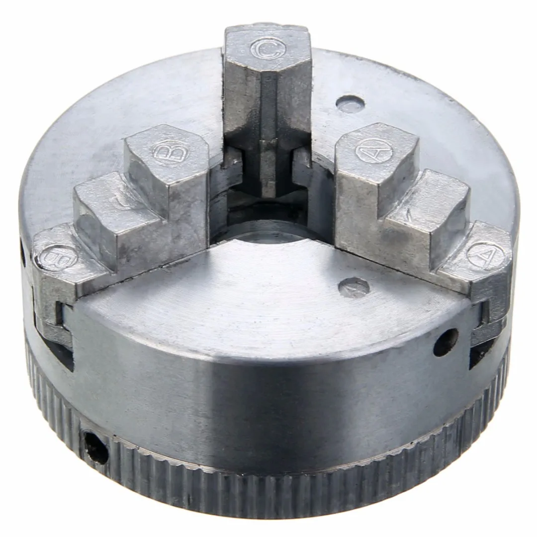 

1pc 3 Jaw M12*1 Metal Lathe Chuck Self Centering Hardened 45x20mm with 2pcs Lock Rods