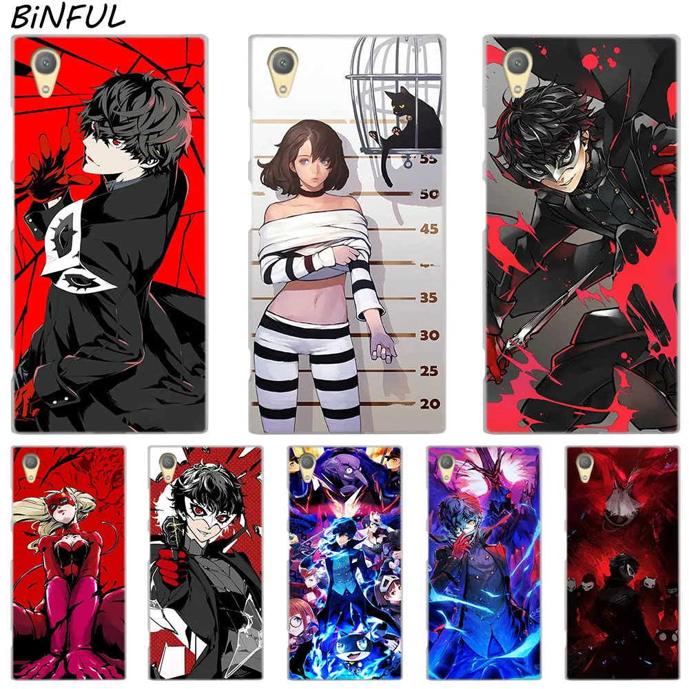 Прозрачный чехол Megami Tensei Persona для Sony Xperia Z3 Z5 Premium M4 Aqua M5 X XA XA1 C4 C5 E4 E5 XZ XZ2 Compact Plus |