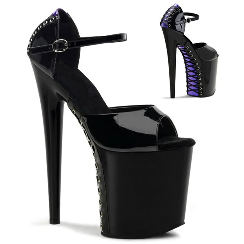 LAIJIANJINXIA/ г. Новая женская обувь босоножки на платформе обувь для танцев на шесте обувь на высоком каблуке 8 дюймов танцевальная обувь для ночного клуба E-108 - Цвет: COLOR 5