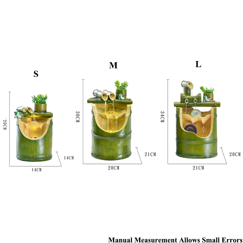 110 V/220 V креативный фонтан из бамбуковой смолы для воды, гостиная, офисный Настольный фэн-шуй, декоративные счастливые украшения для домашнего декора, украшения для бонсай