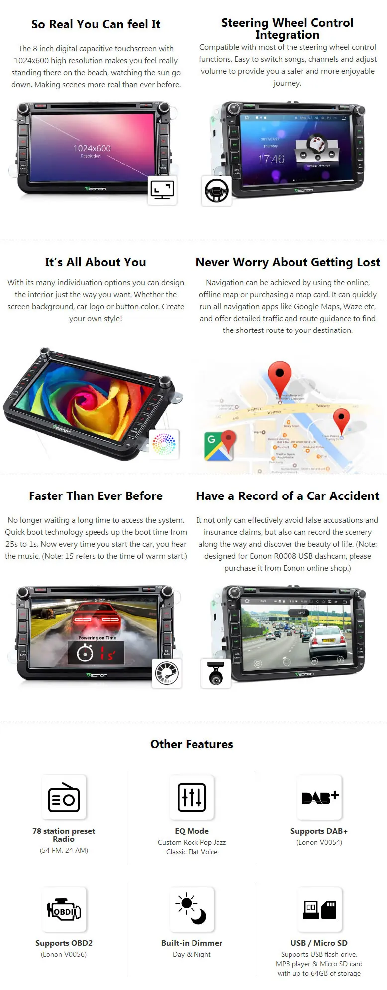 Perfect 8" Quad Core Android 7.1 OS Car DVD for Skoda Fabia 2004-2013 & Roomster 2003-2010 & Praktik 2007-2011 with 2GB RAM 16GB ROM 3 Perfect 8" Quad Core Android 7.1 OS Car DVD for Skoda Fabia 2004-2013 & Roomster 2003-2010 & Praktik 2007-2011 with 2GB RAM 16GB ROM 3