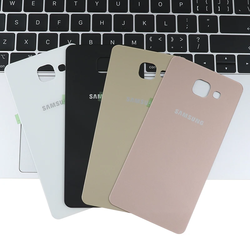 100% оригинал Samsung Galaxy A5 2016 A510 задняя крышка корпуса стеклянная аккумулятора Замена