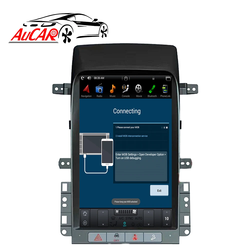 Автомагнитола в стиле Tesla Android 9 для Chevrolet Captiva 2008 2009 2010 2011 2012 мультимедиа GPS